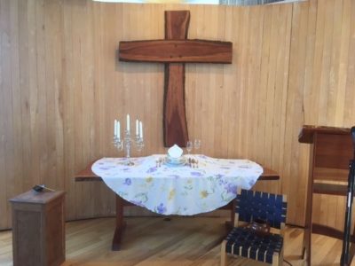 Altar installation for Easter 2017